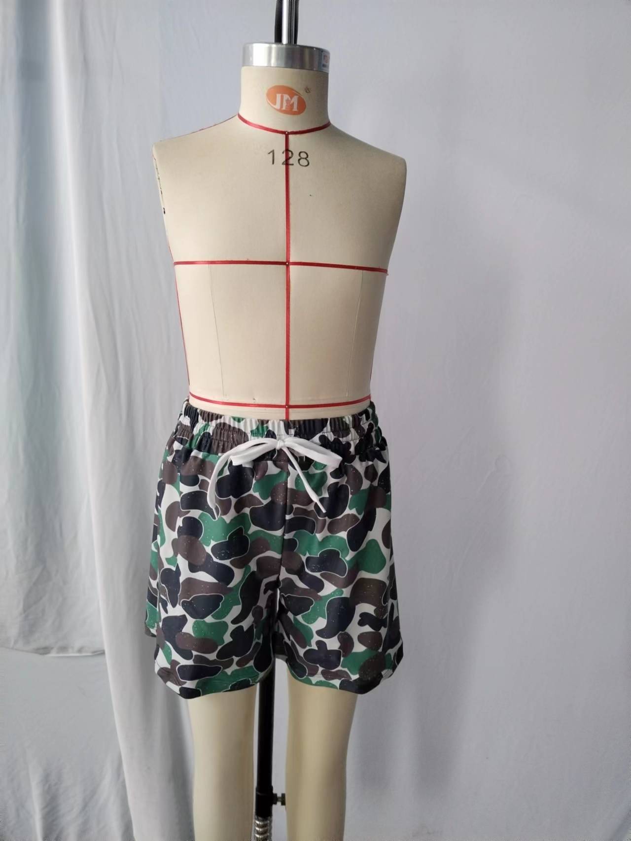 S0218 Western camo blue boy swimming trunks 202312 RTS