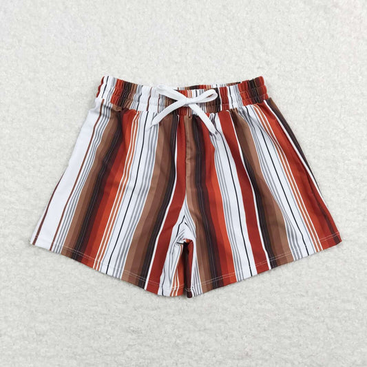 S0237 Western stripe boy swimming trunks 202401 RTS