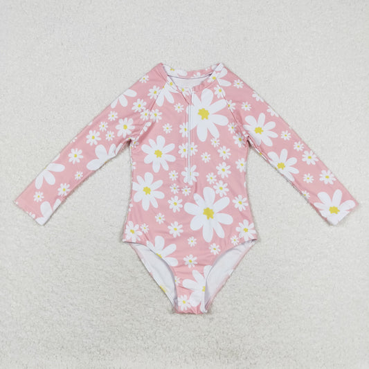 S0244 flower girl swimming suit 202405 RTS