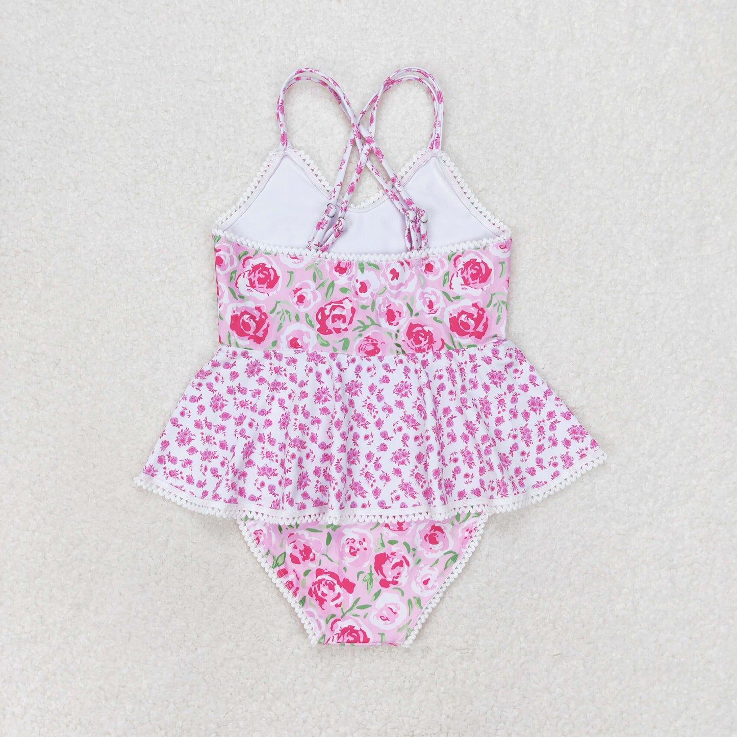 S0247 flowers girl swimming suit 202405