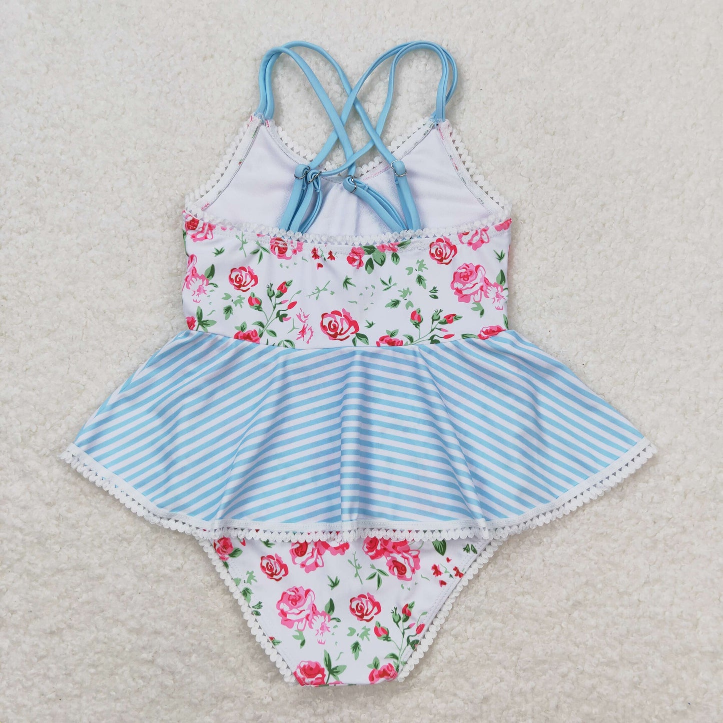 S0248 flowers girl swimming suit 202404 RTS