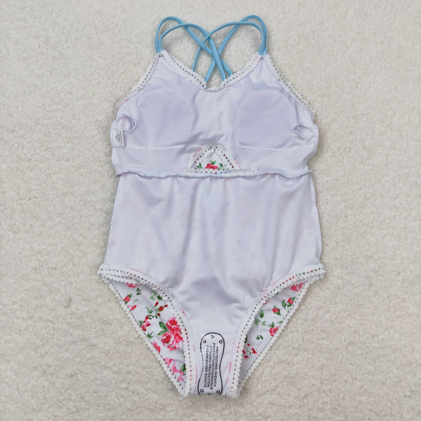 S0248 flowers girl swimming suit 202404 RTS