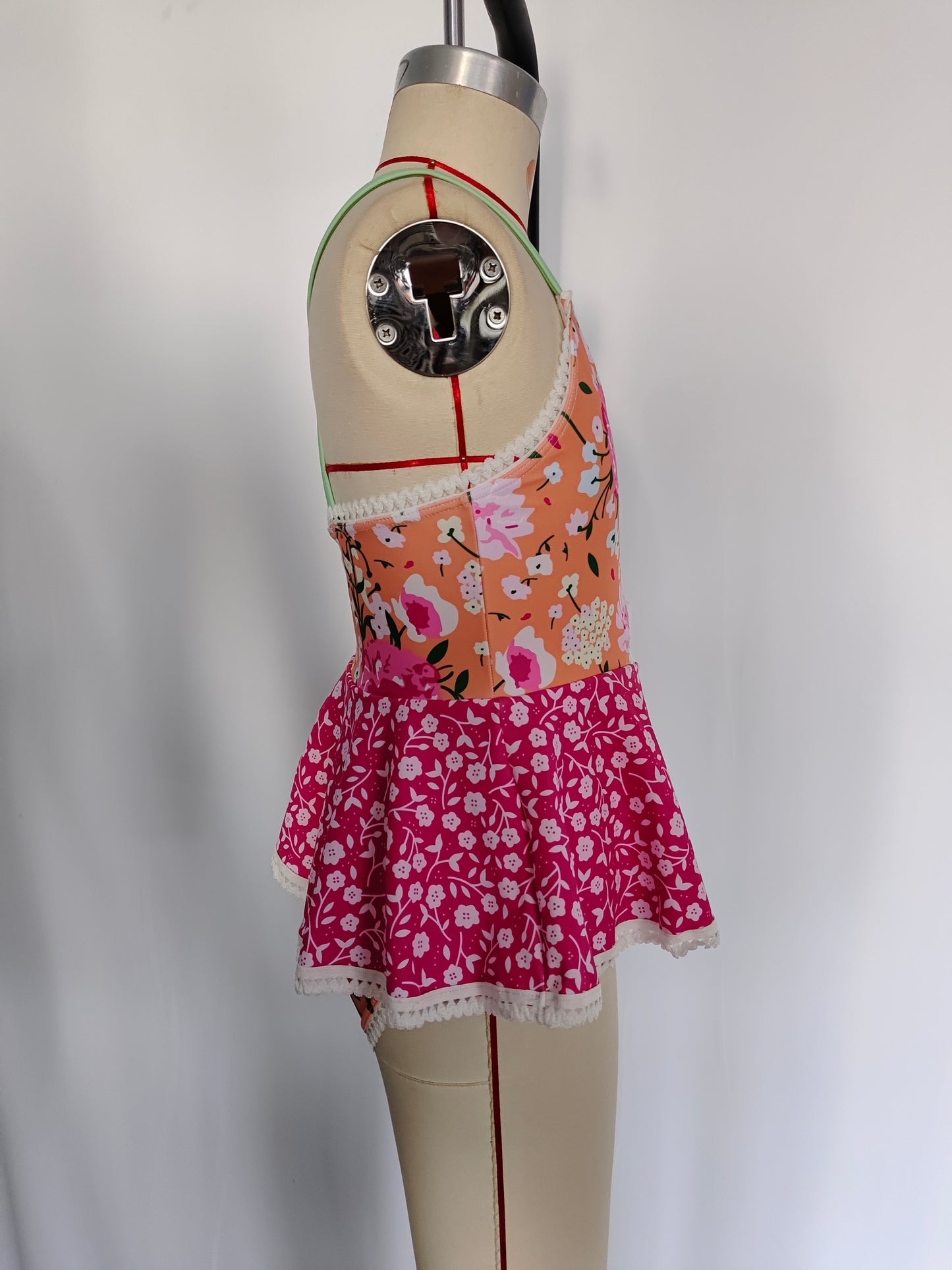 S0249 flowers girl swimming suit 202404 RTS