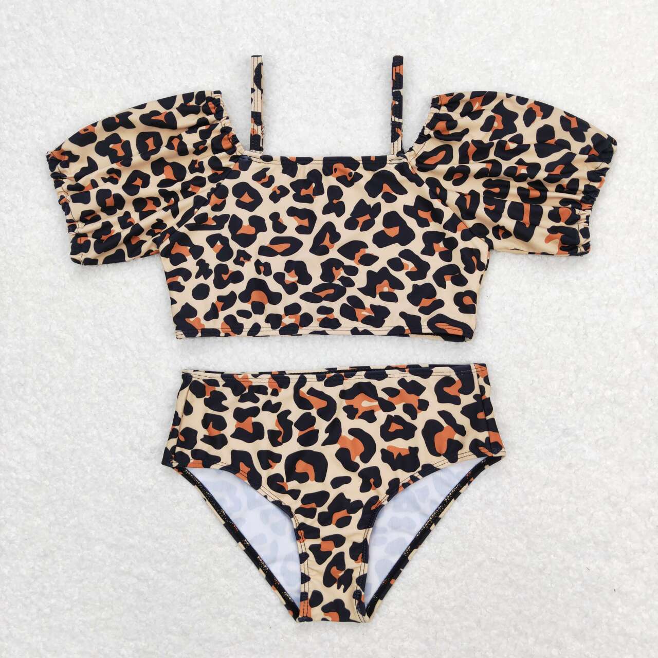 S0272 Leopard girl swimwear 202404 RTS