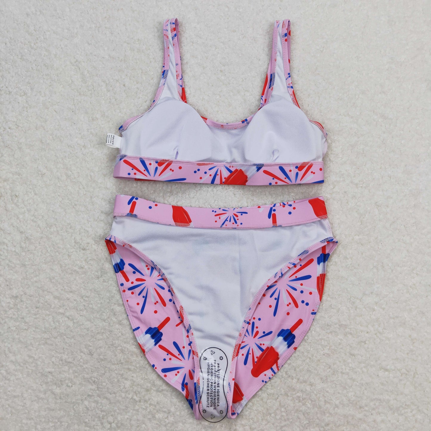 S0334成人 adult 4th july western swimwear 202404 RTS