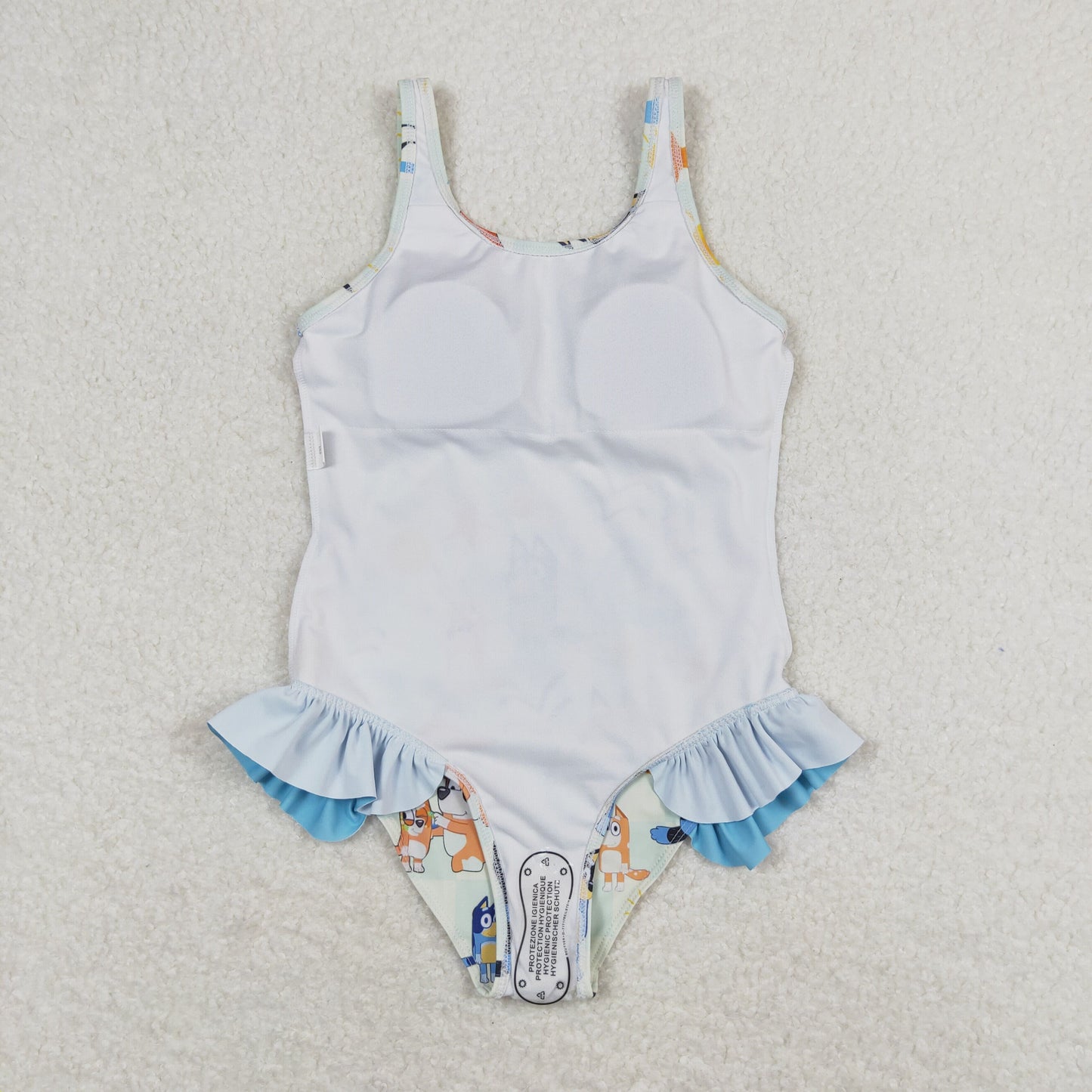 S0356 girl flower bluey dog swimwear 202403 RTS