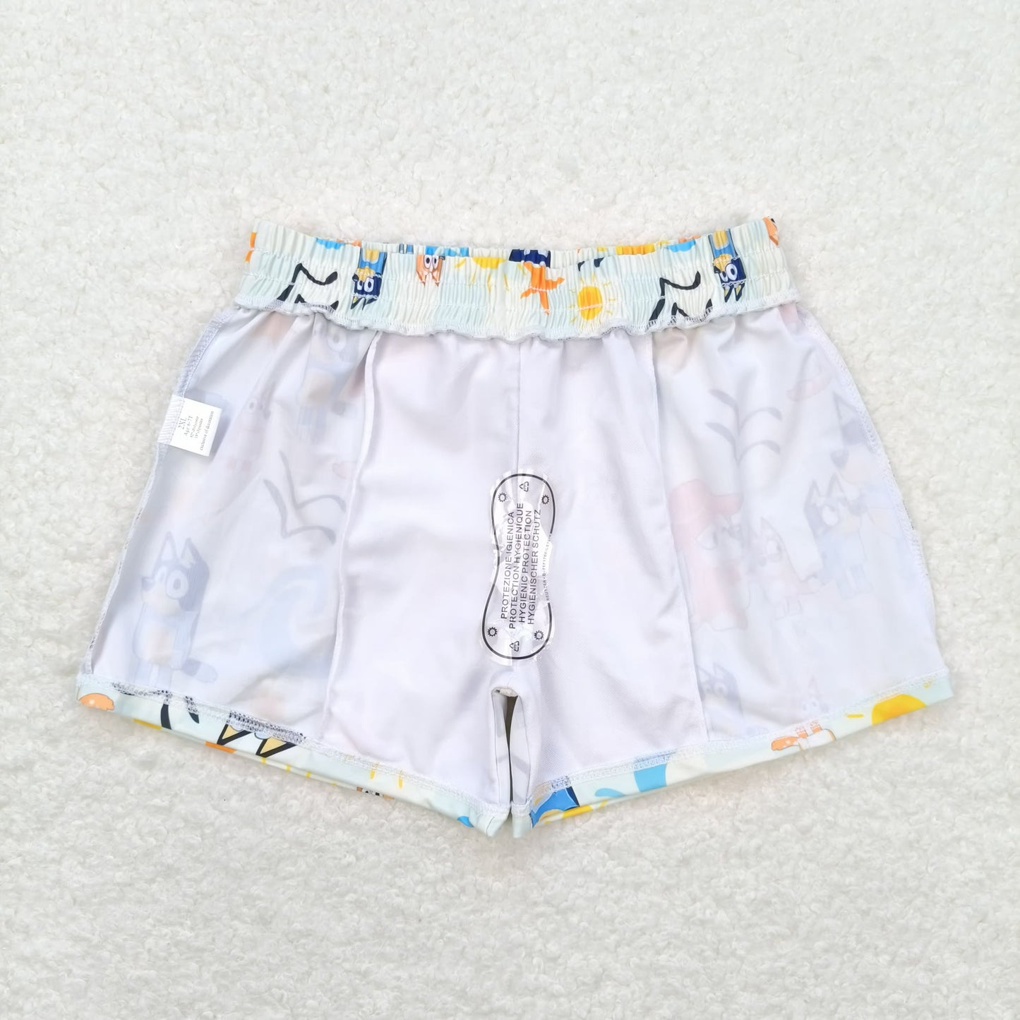 S0362 boy bluey dog swimming trunks shorts 202404 RTS