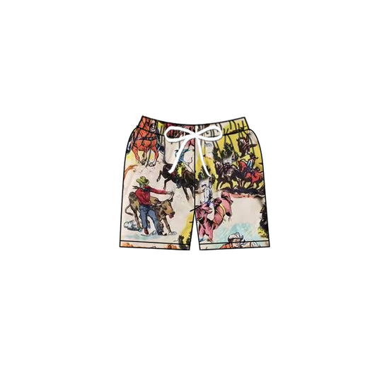 S0411 boy western swimming trunks shorts  preorder 202403