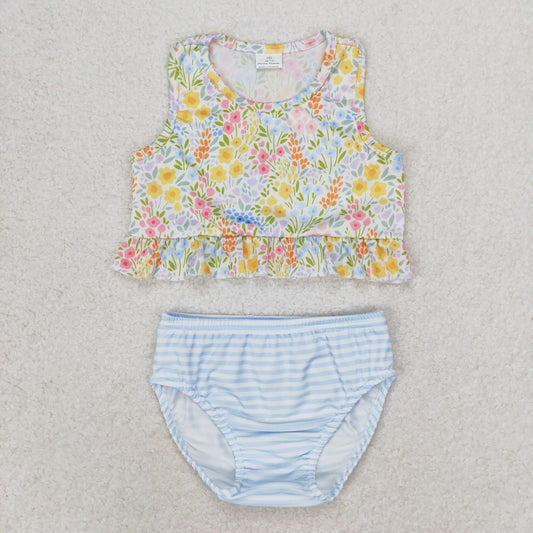 S0414 girl swimwear flower 202406 RTS