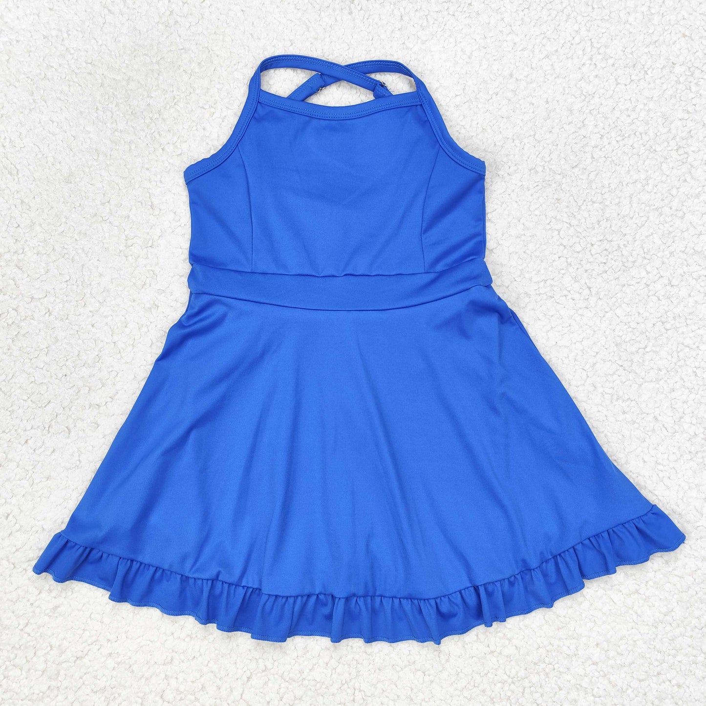 S0445 sports  yoga cotton girl summer shorts dress outfit 202406 RTS