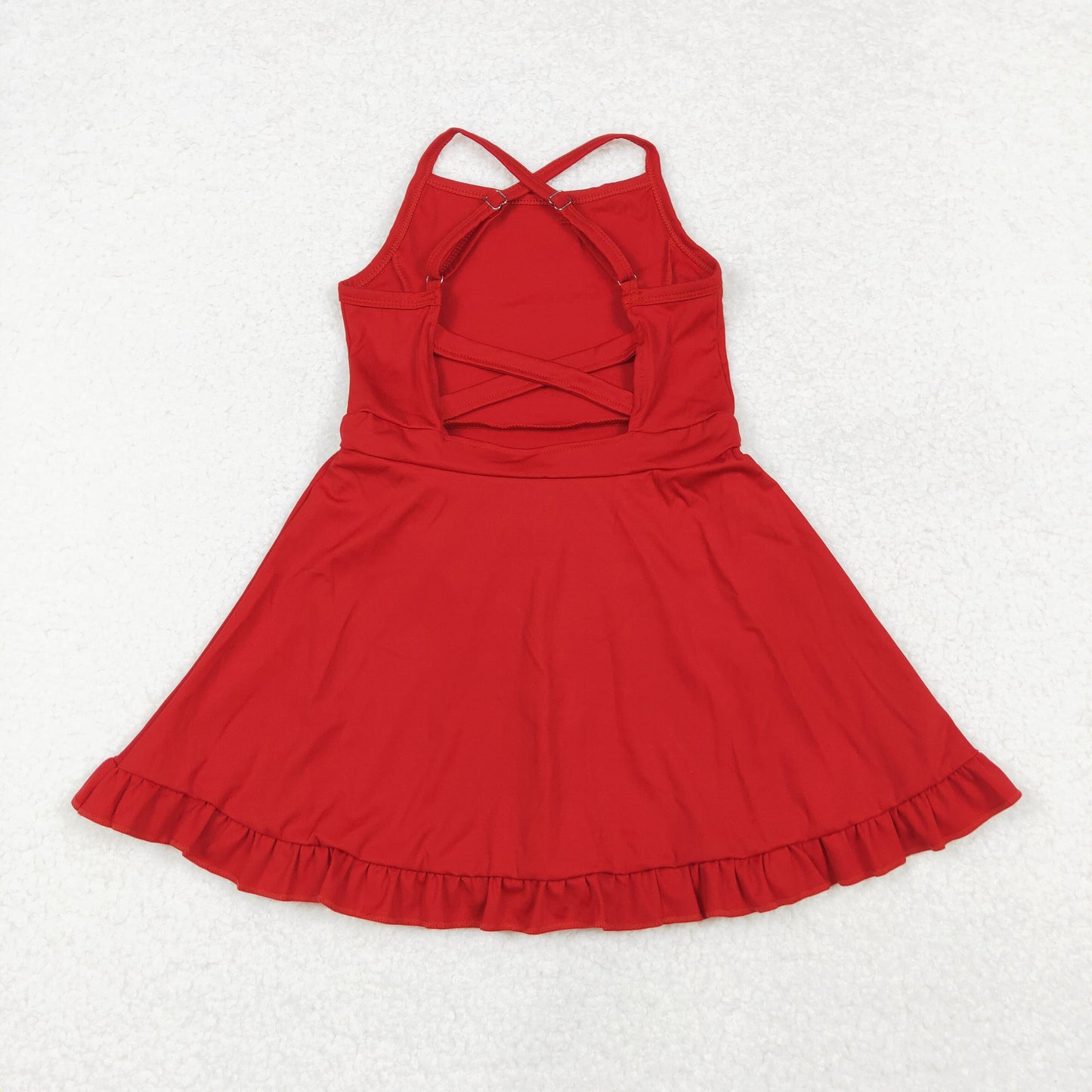 S0453 sports yoga  athletic dress Swimsuit yoga girl summer shorts red dress outfit 202410 RTS