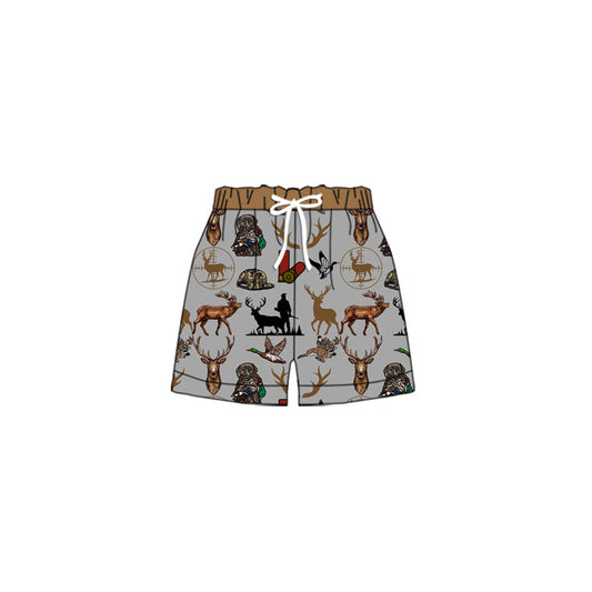 S0471  western deer hunting  boy swimming trunks shorts 202410 preorder