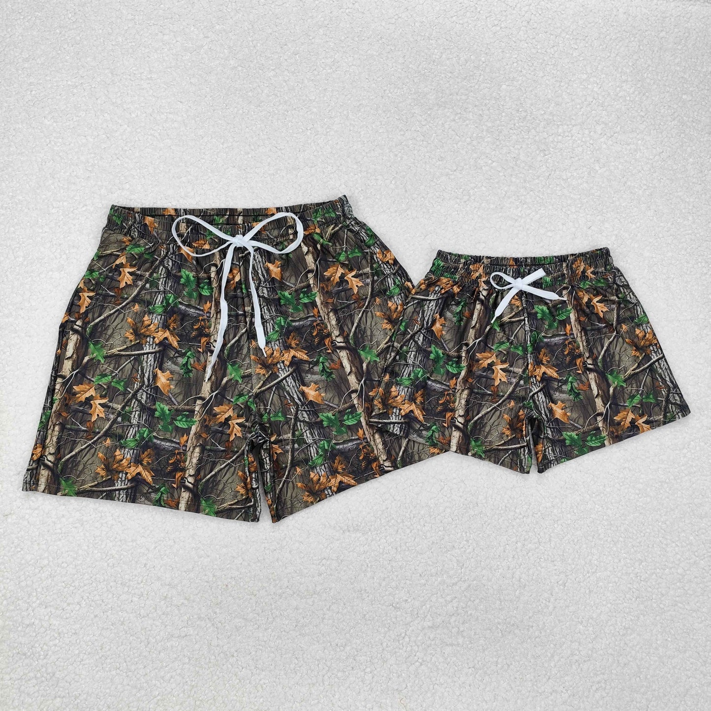 S0472 Adult men western  hunting Trunk leaf swimming trunks shorts 202412 RTS