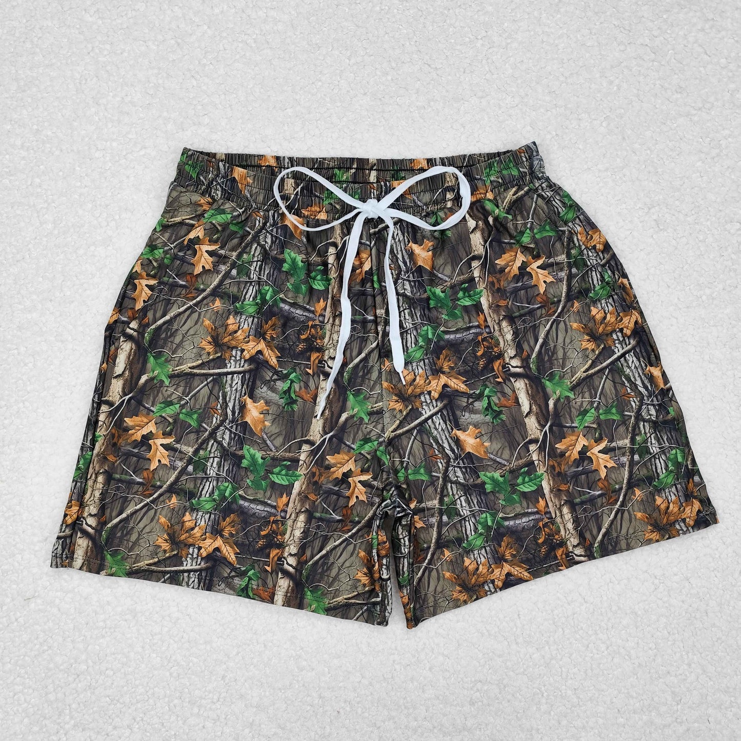 S0472 Adult men western  hunting Trunk leaf swimming trunks shorts 202412 RTS