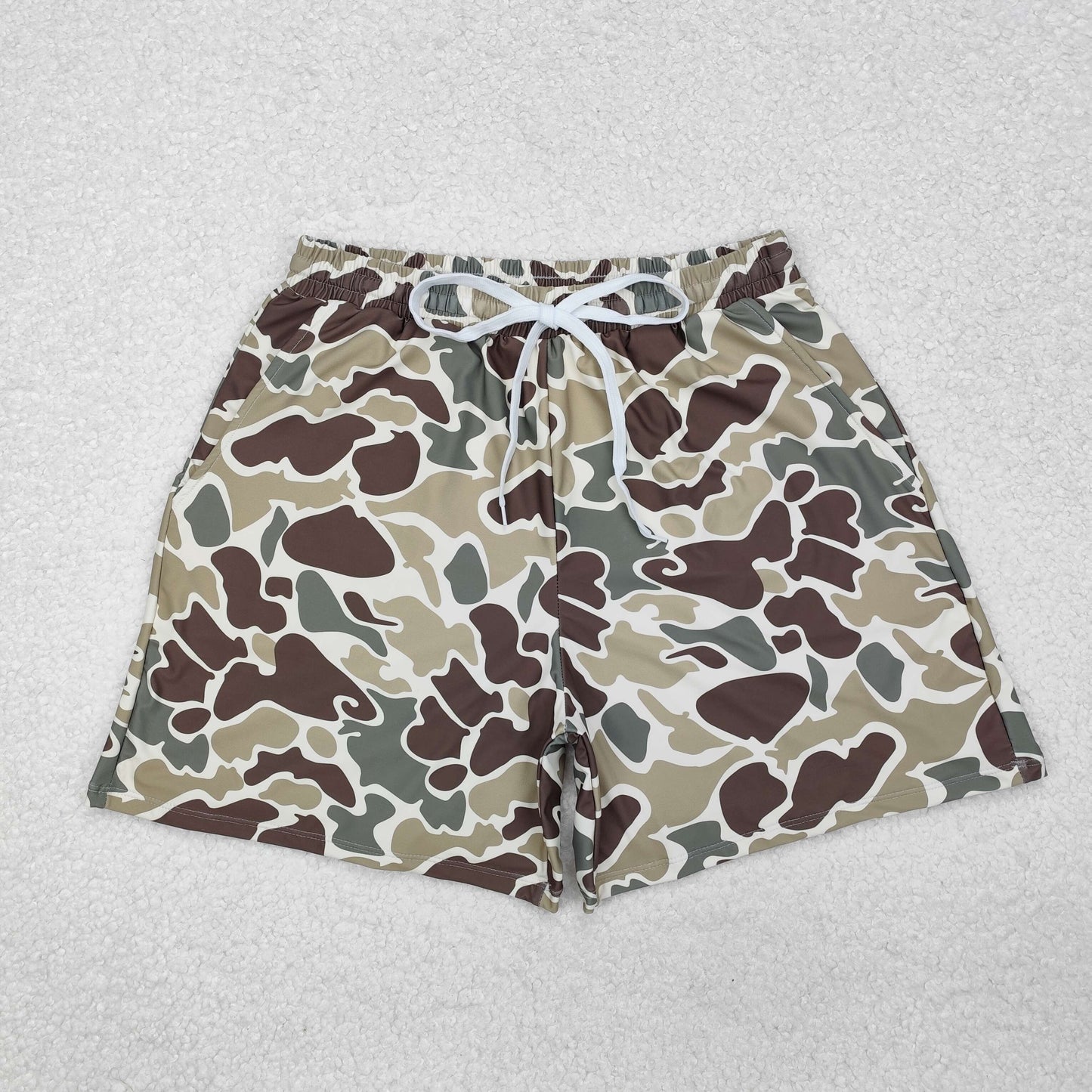 S0474 Adult men western camo hunting  swimming trunks shorts 202412 RTS