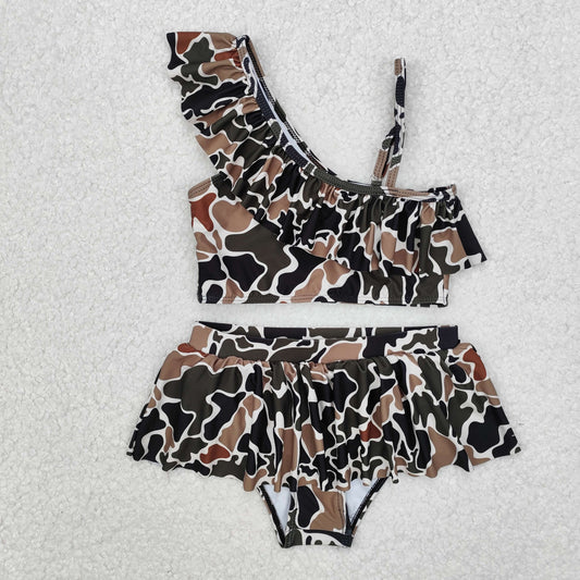 S0481  camo girl swimwear flower 202412 RTS