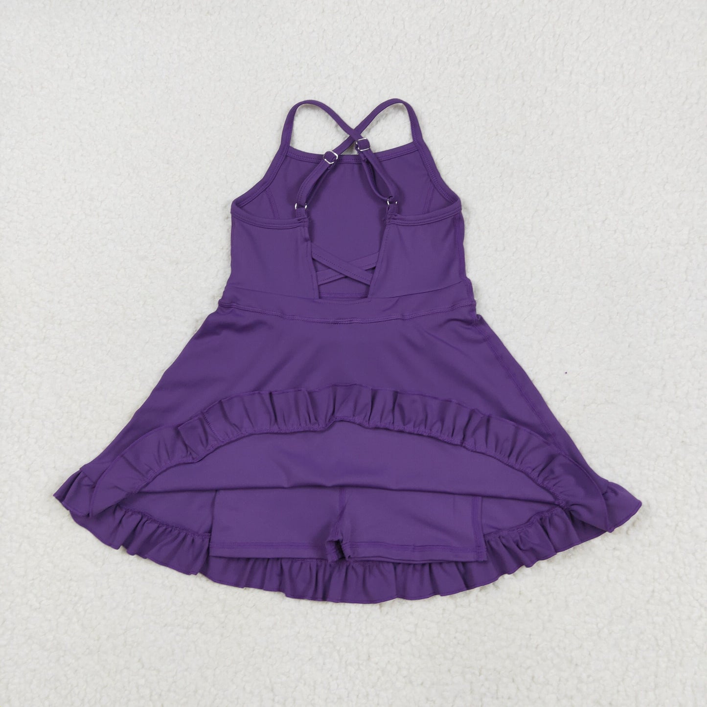 新S0554 旧S0454 athletic dress  sports yoga Swimsuit yoga purple girl summer shorts  dress outfit 202410 RTS