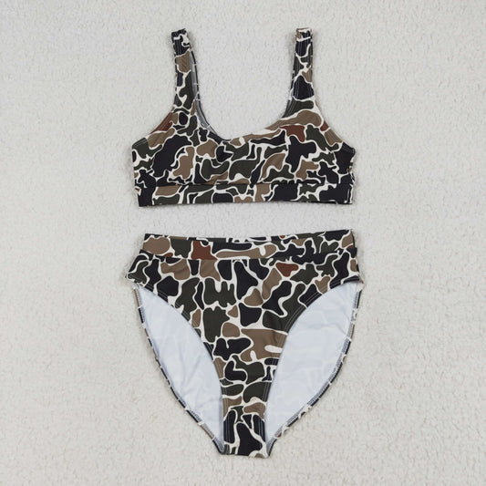 S0565 camo  adult swimwear 202507  RTS