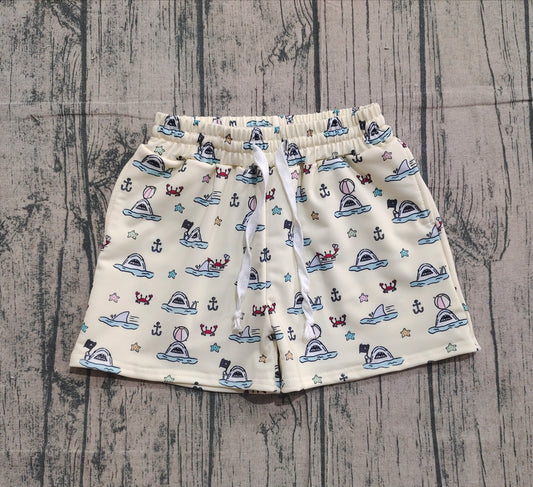 S0584  western crab Boat sail boy swimming trunks shorts 202511 RTS