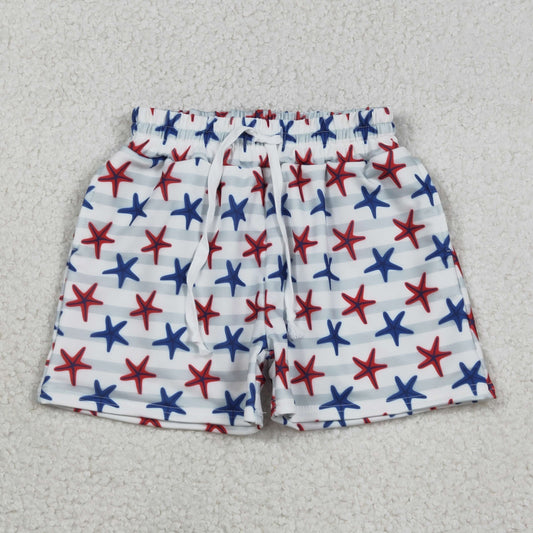 S0588 western 4TH JULY  star boy swimming trunks shorts 202512 RTS