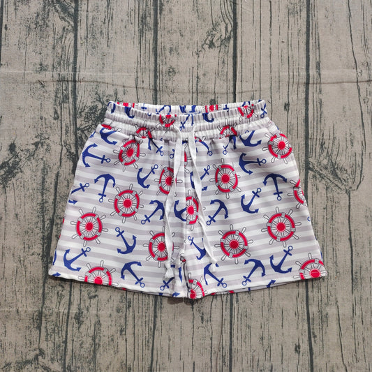 S0589 western  boat anchor boy swimming trunks shorts 202511 preorder