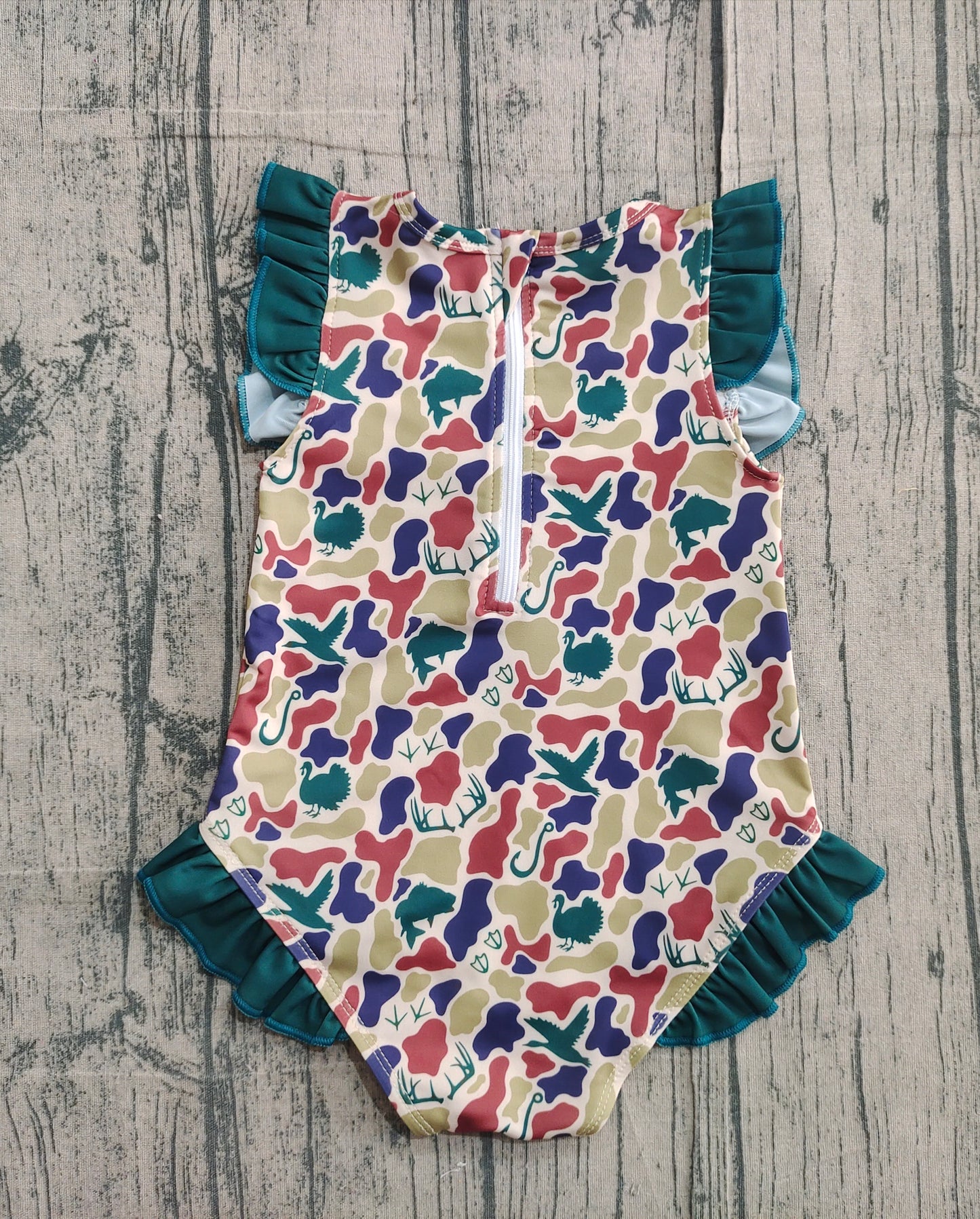 S0598 camo GIRL swimwear 202511 preorder