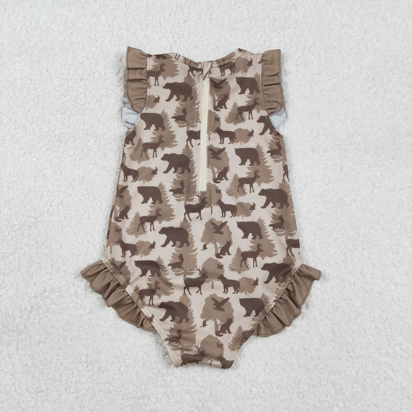 S0599 camo bear deer GIRL swimwear 202601 RTS