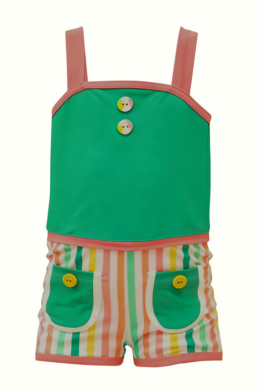 S0614 green GIRL swimwear 202511 preorder