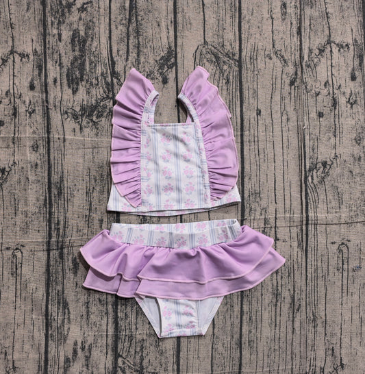 S0644 GIRL flowers swimwear outfit 202602 preorder