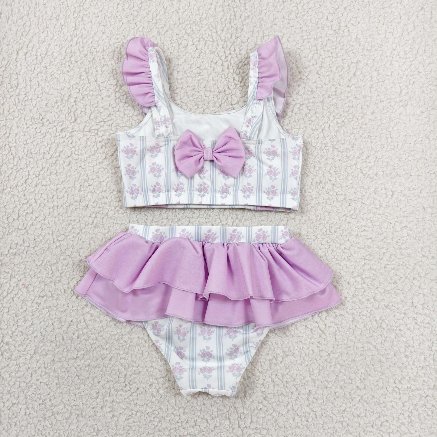 S0644 GIRL flowers swimwear outfit 202607 RTS