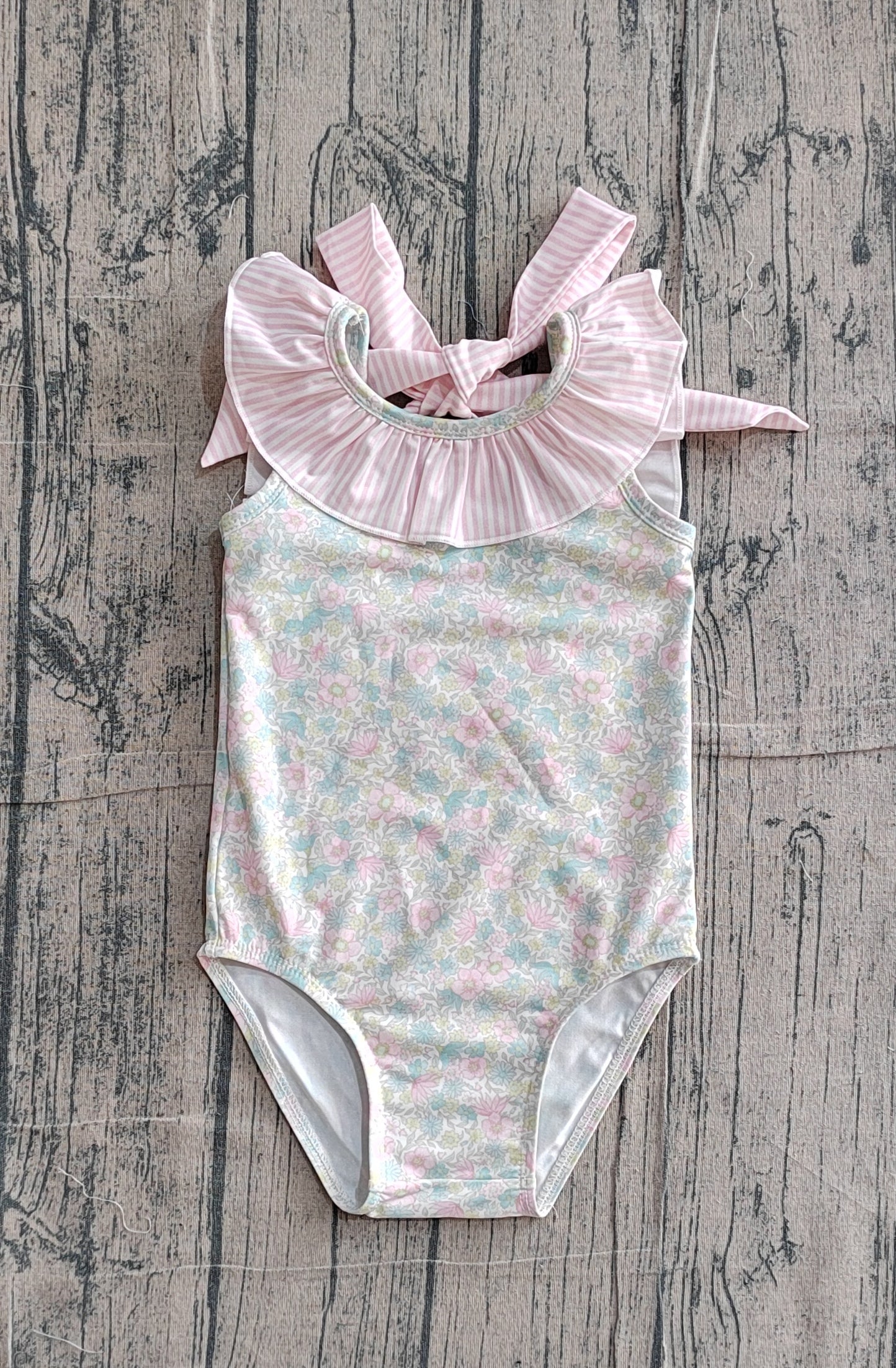 S0732 GIRL flowers swimwear 202603 preorder