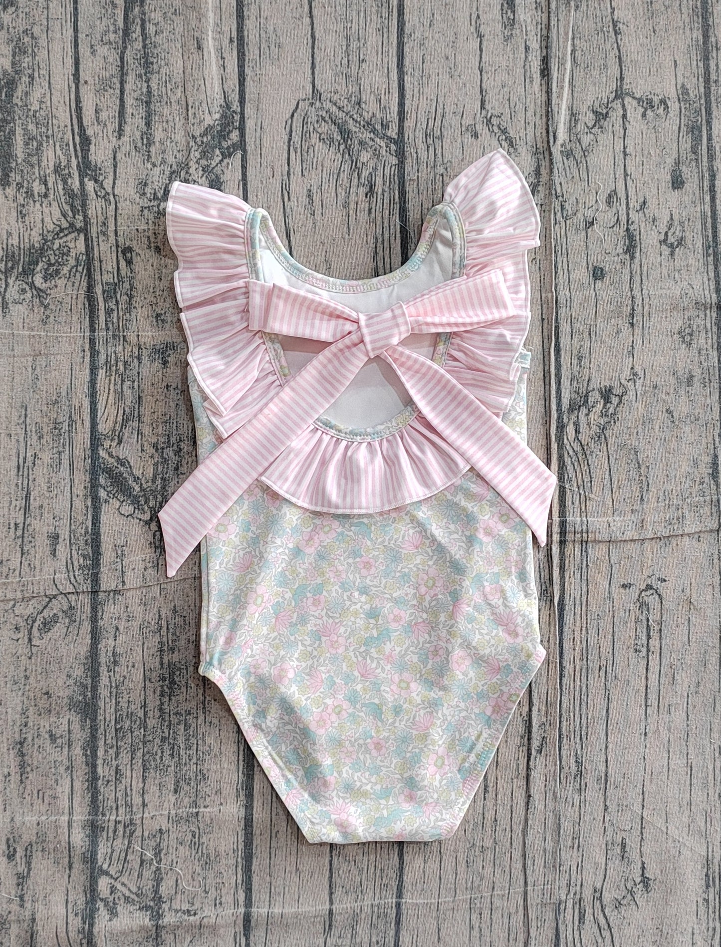 S0732 GIRL flowers swimwear 202603 preorder