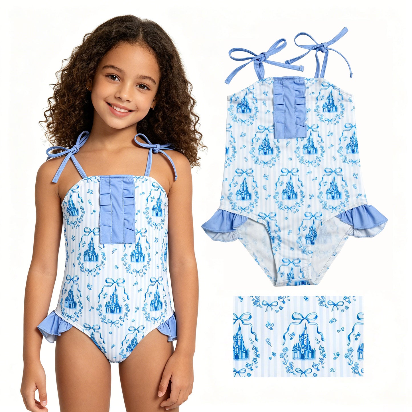 S0753  Castle GIRL swimwear 202607 RTS
