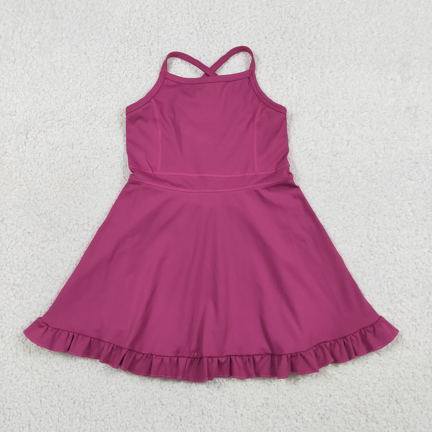 S0778  YOGA hot PINK GIRL DRESS 202607  RTS