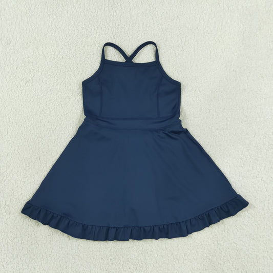 S0779 YOGA BLUE GIRL DRESS 202607  RTS