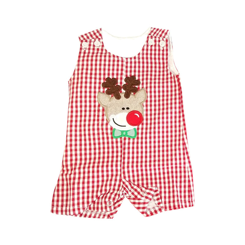 SR0409 RTS embroidery Christmas long sleeve girl boy romper 20231106