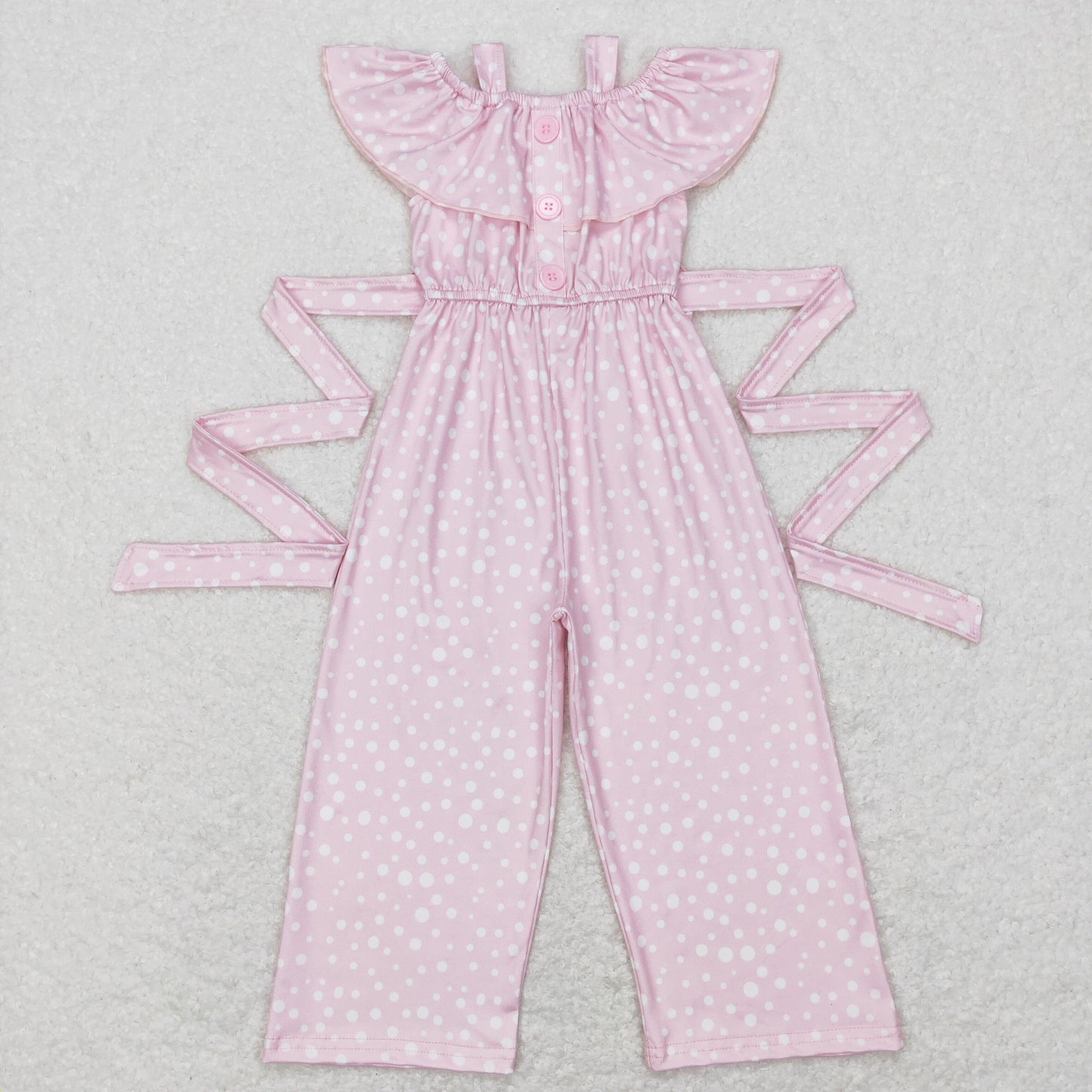 SR0420 pink short sleeve girl jumpsuit overall 202312 RTS