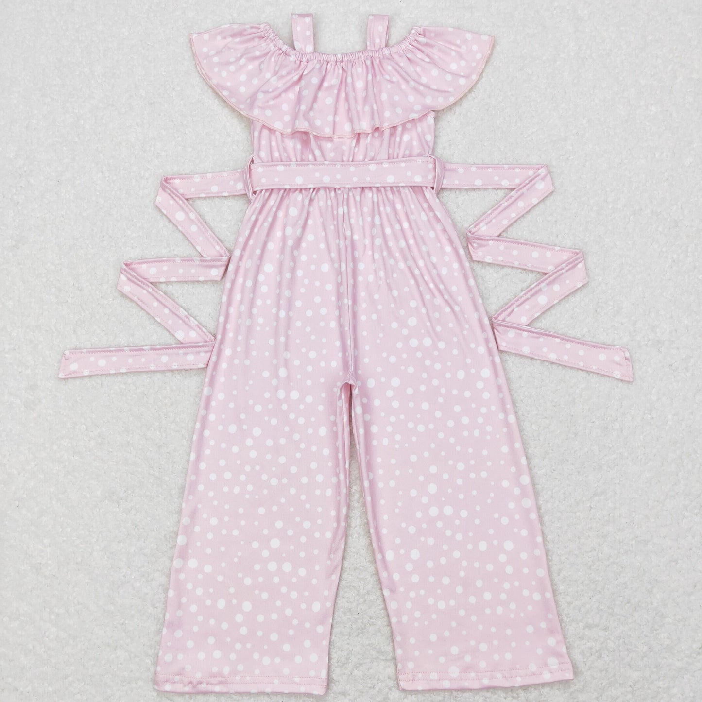 SR0420 pink short sleeve girl jumpsuit overall 202312 RTS