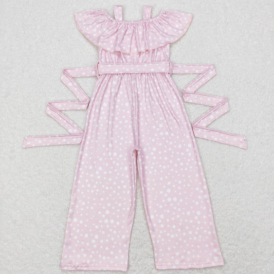 SR0420 pink short sleeve girl jumpsuit overall 202312 RTS