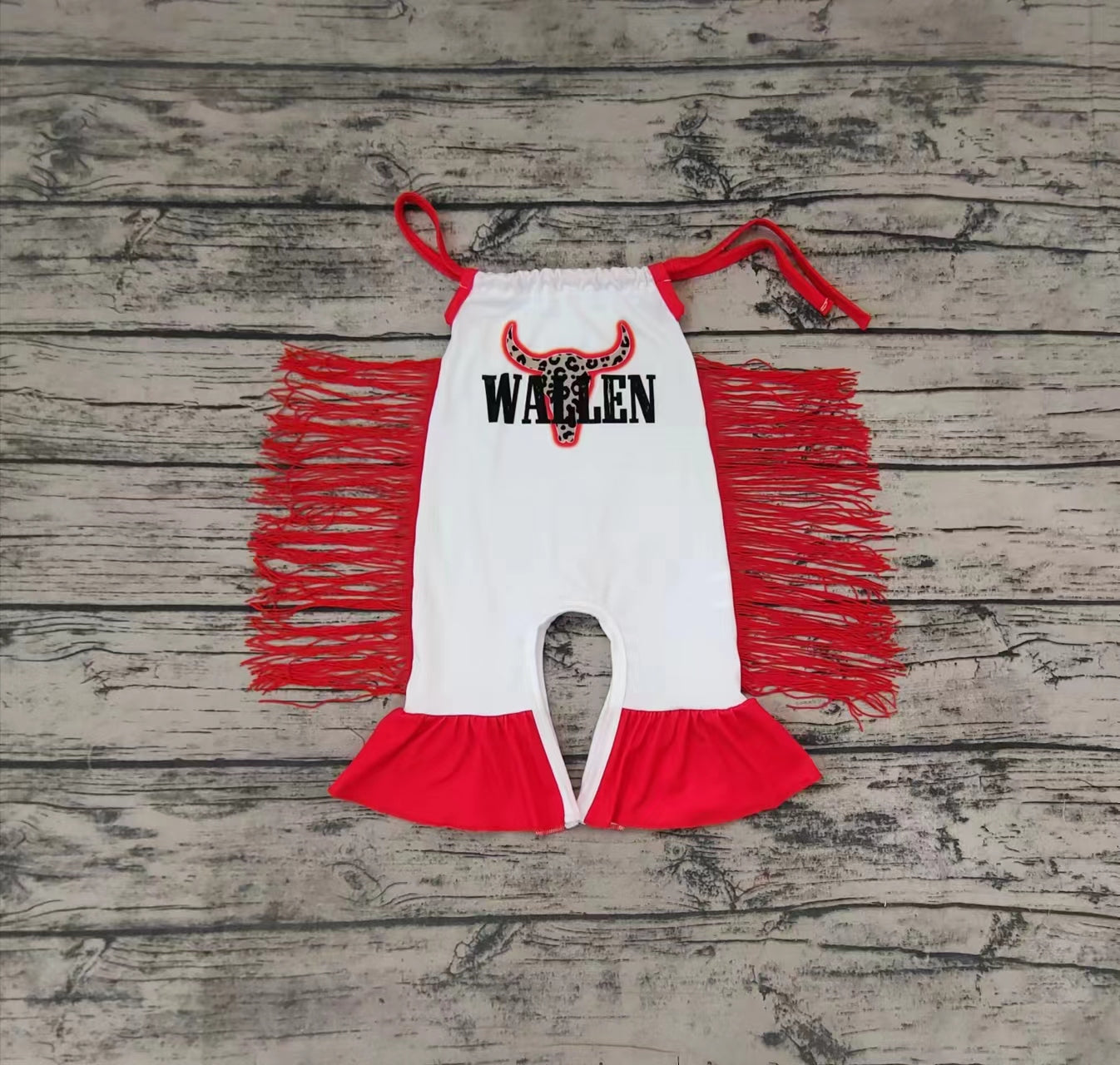 SR0429 RTS cow wallen romper short sleeve girl romper 20231024