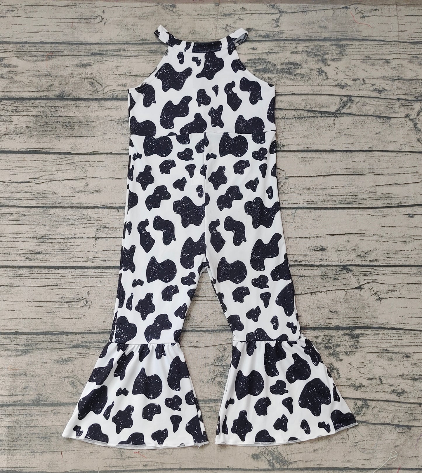 SR0444 RTS cow short sleeve girl jumpsuit overall 20231010