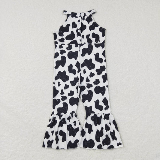 SR0444 RTS cow short sleeve girl jumpsuit overall 20231010