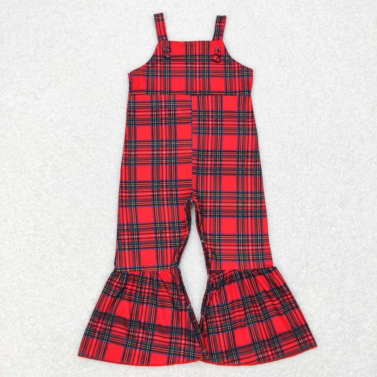 SR0479 rts RTS red plaid short sleeve girl jumpsuit overall 20231104