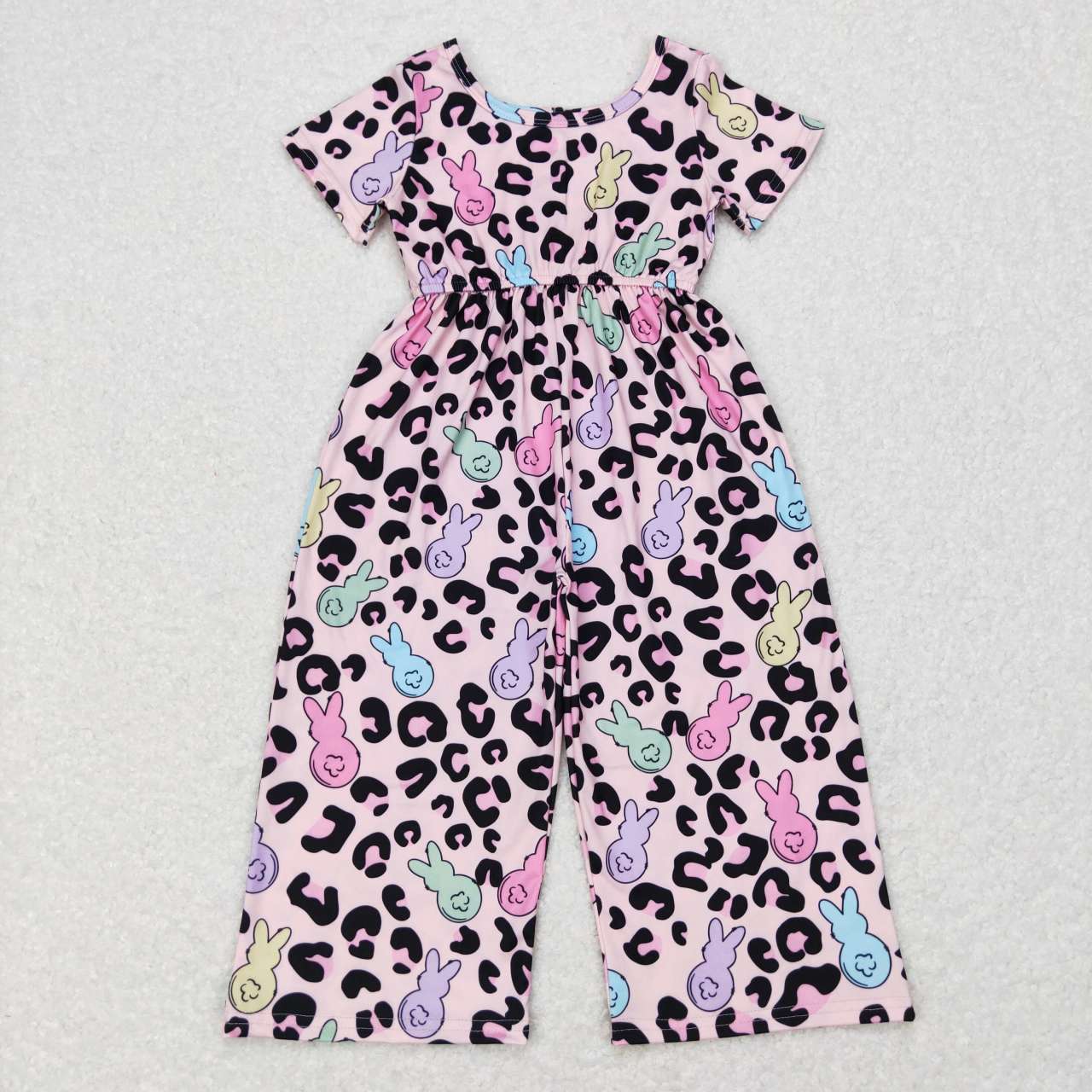 SR0481 RTS rabbit bunny short sleeve girl jumpsuit overall 20231106