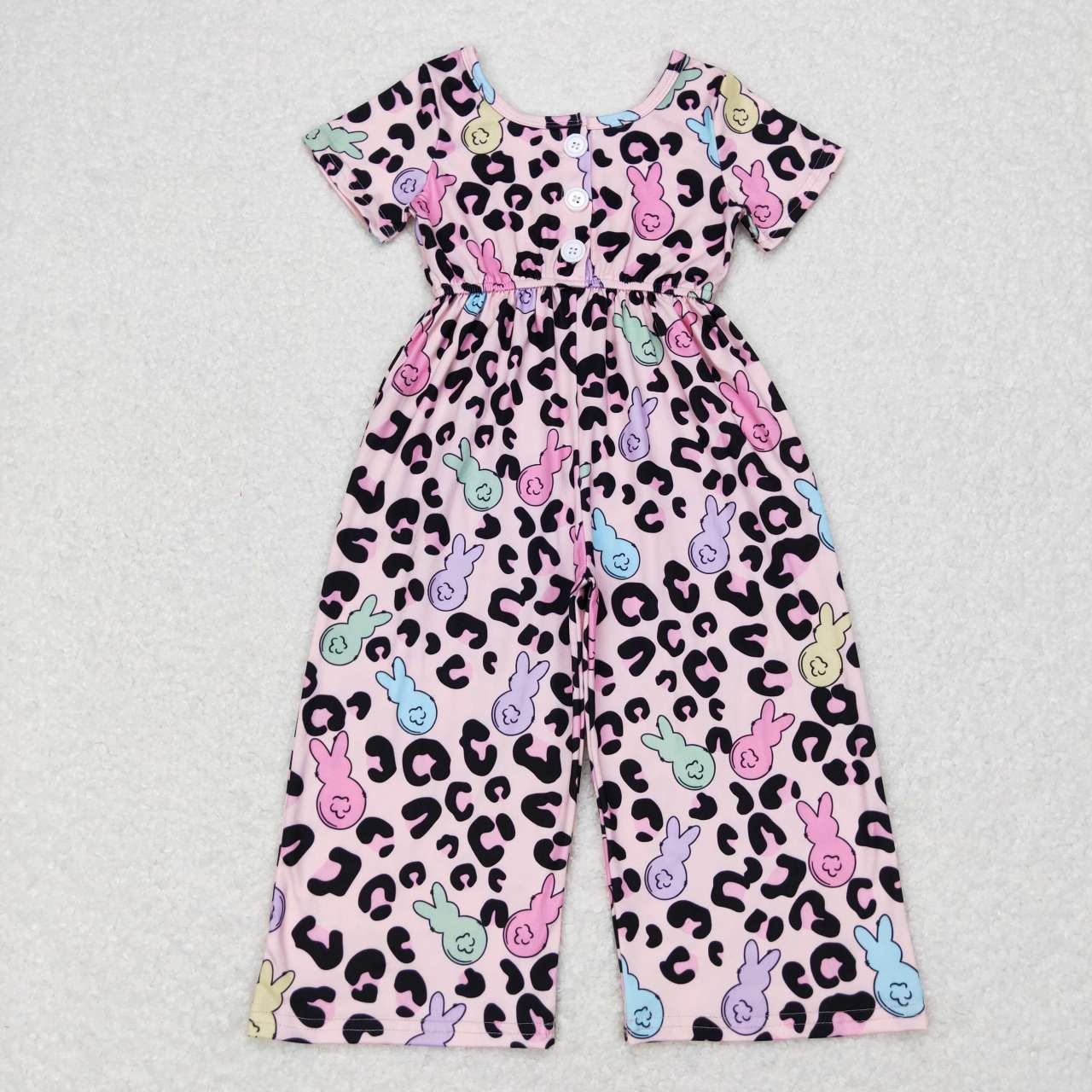 SR0481 RTS rabbit bunny short sleeve girl jumpsuit overall 20231106