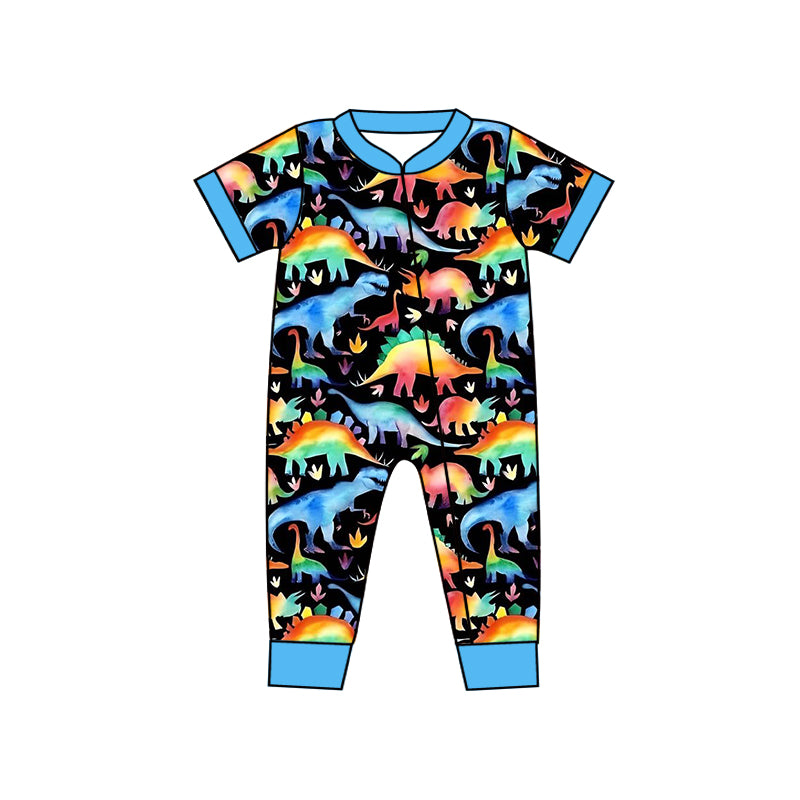 SR0506 short sleeve dinosaur boy romper RTS 202312