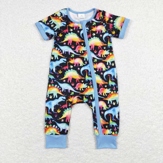 SR0506 short sleeve dinosaur boy romper RTS 202312