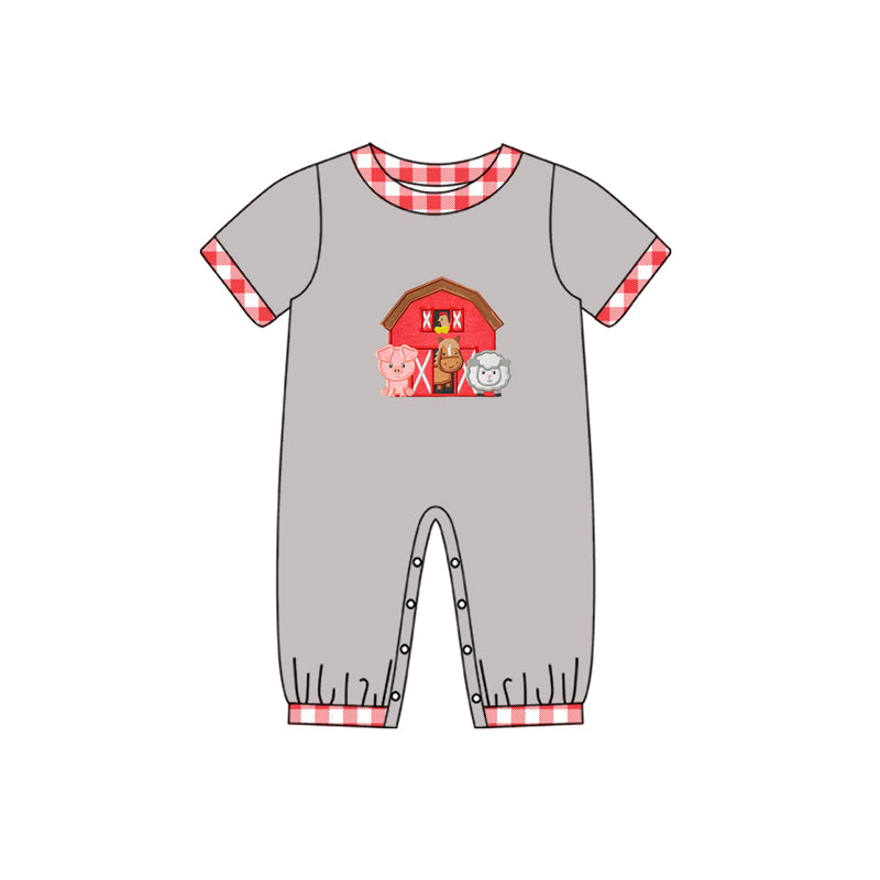 SR0510 short sleeve farm girl romper preorder 20231019