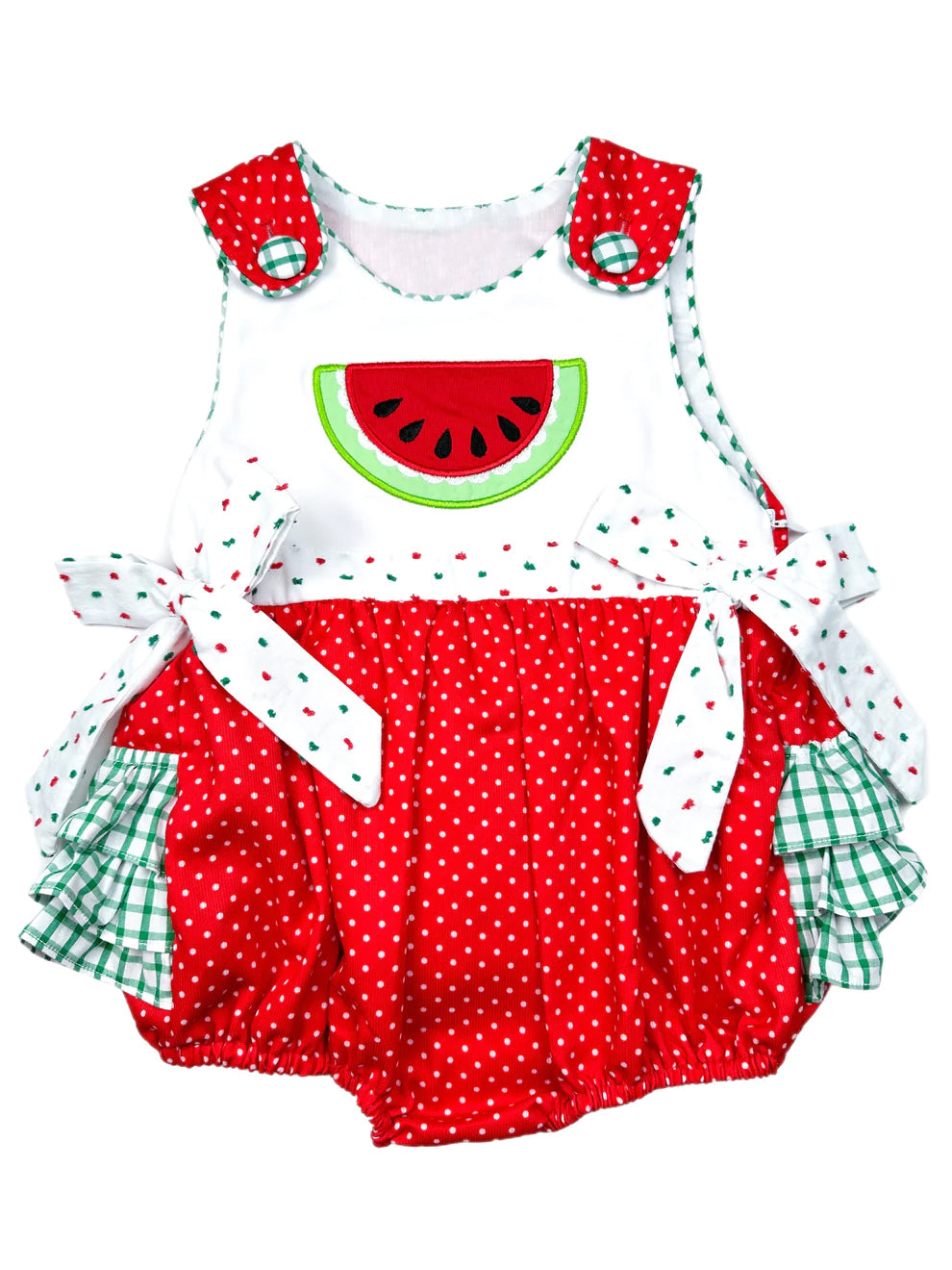 SR0593 RTS watermelon girl bubble romper 202312 embroidered