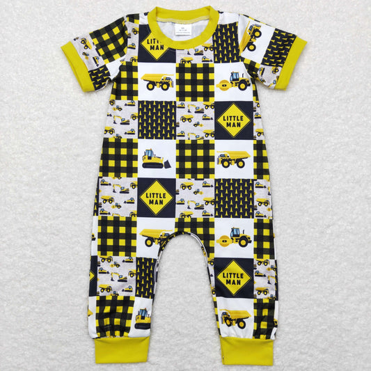 SR0609  little man boy romper RTS 202312